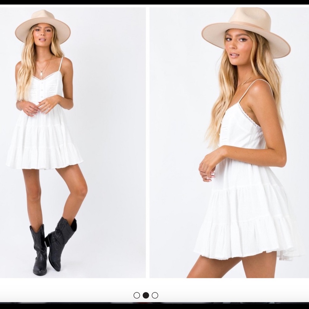 White mini sun dress! BRAND NEW!